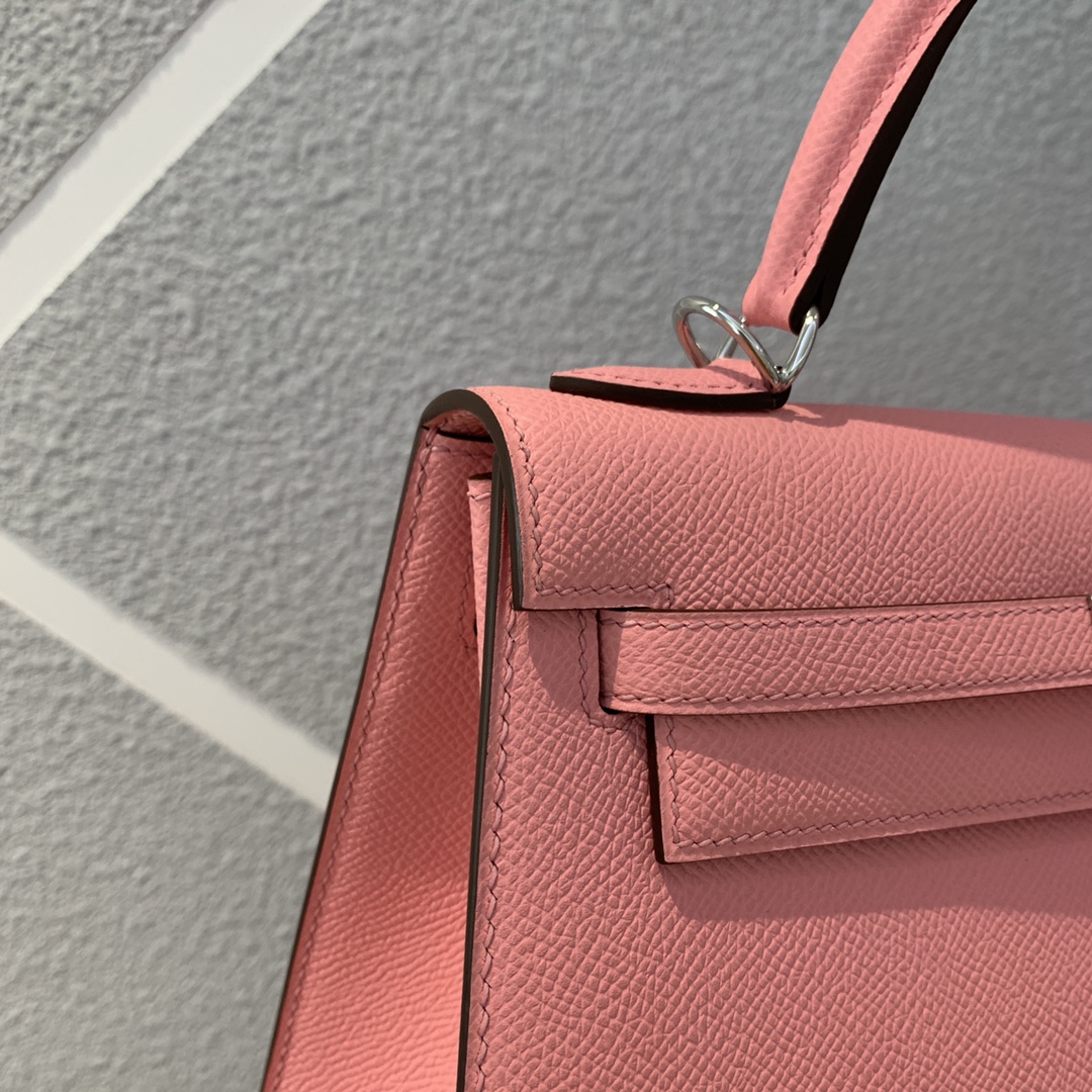 에르메스 켈리백25 핑크 은장 앱송